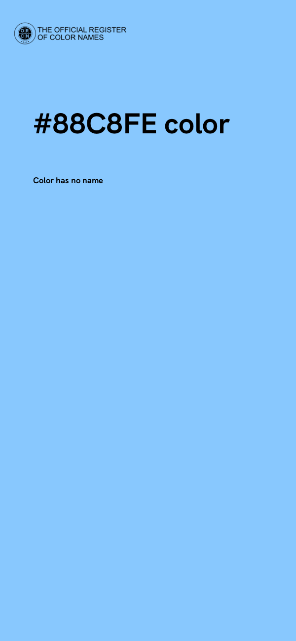 #88C8FE color image