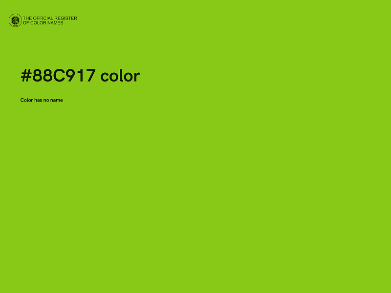 #88C917 color image