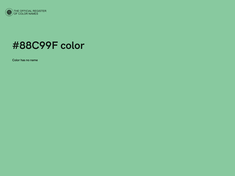 #88C99F color image