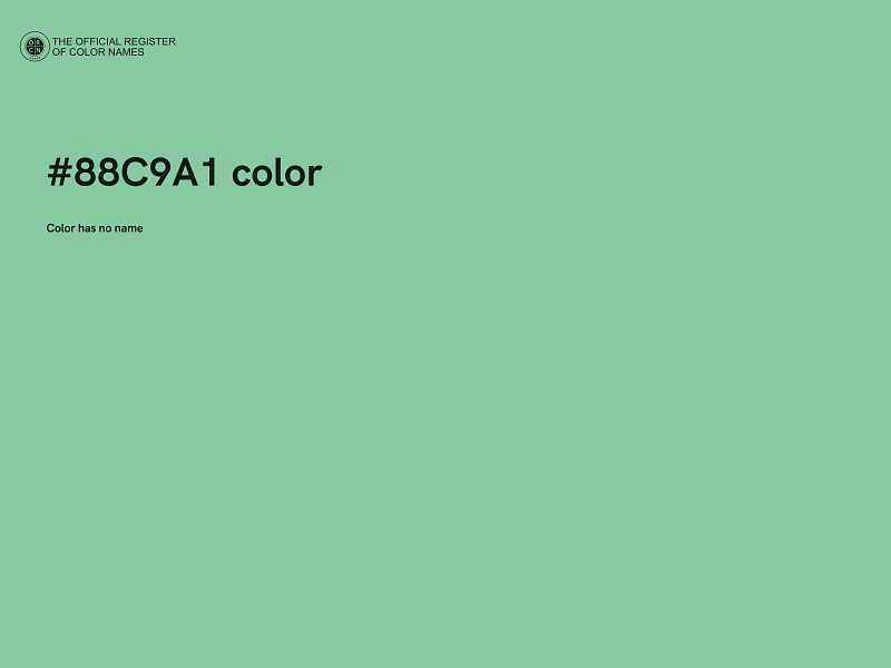 #88C9A1 color image