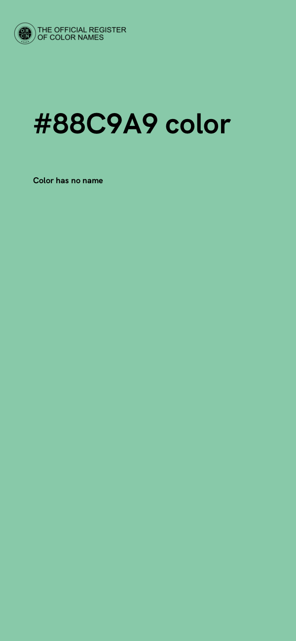 #88C9A9 color image