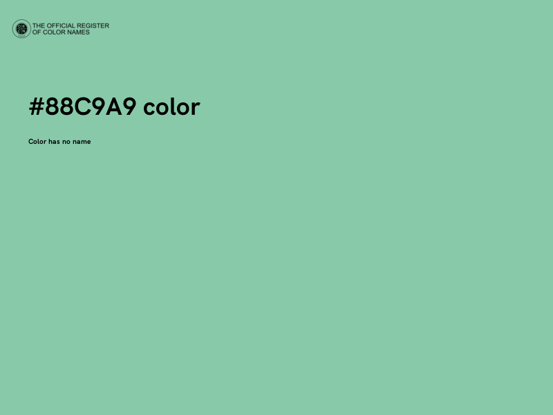 #88C9A9 color image