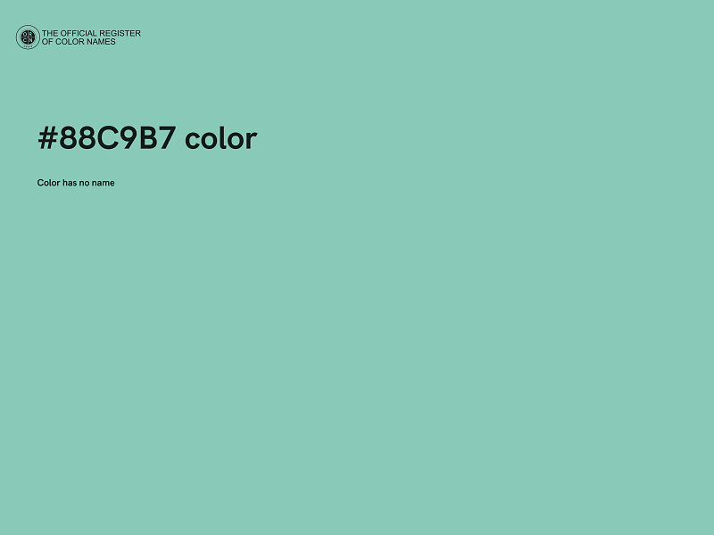 #88C9B7 color image