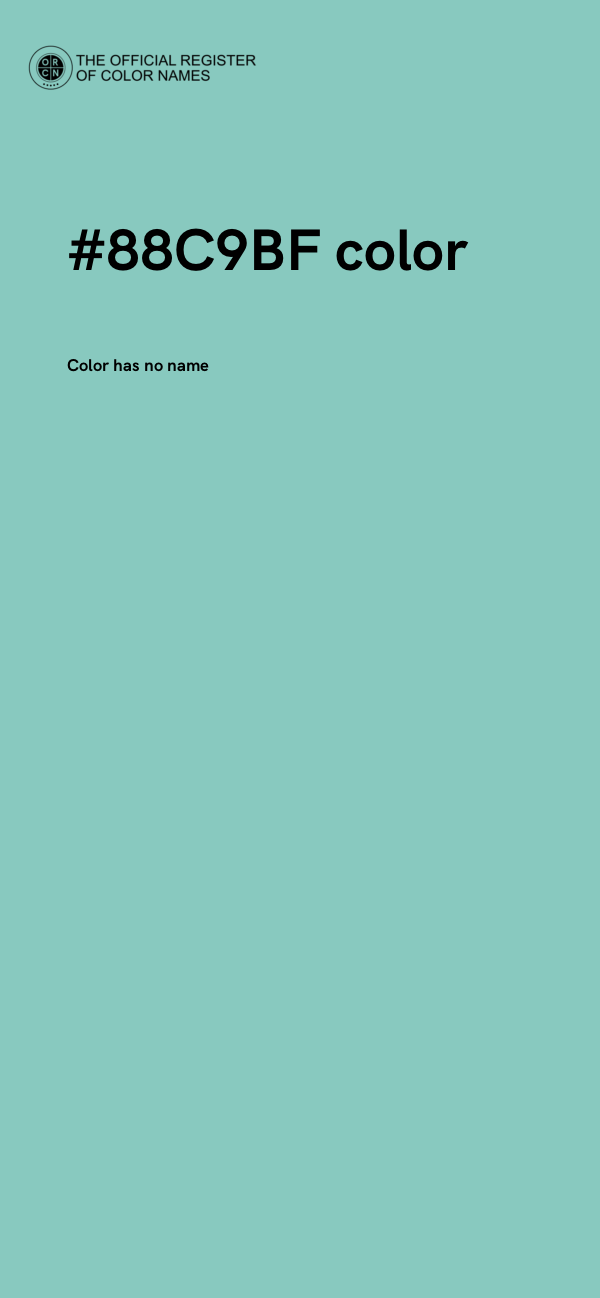 #88C9BF color image