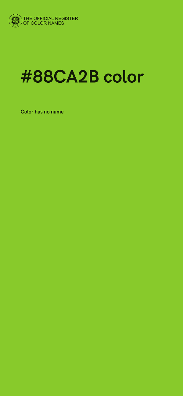 #88CA2B color image
