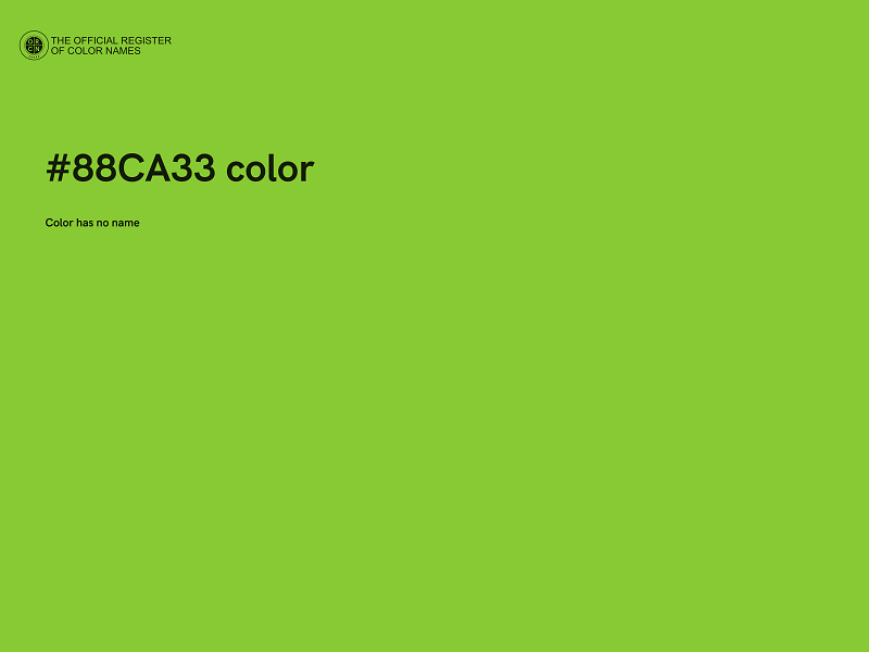 #88CA33 color image