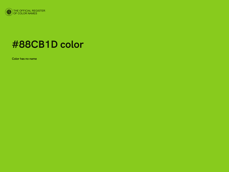 #88CB1D color image