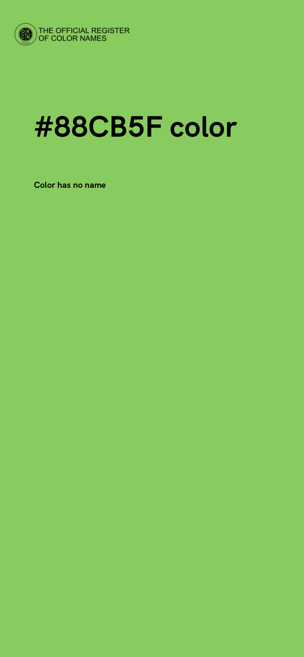 #88CB5F color image