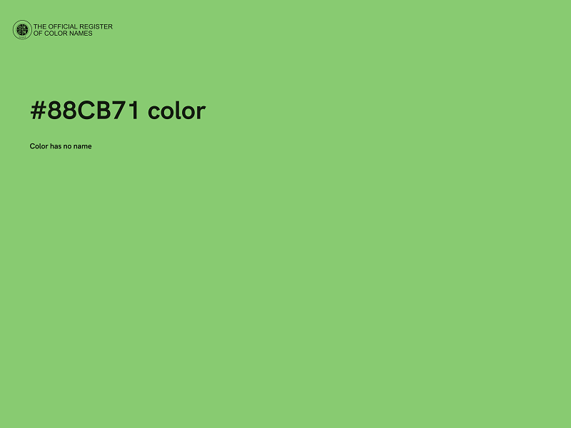 #88CB71 color image