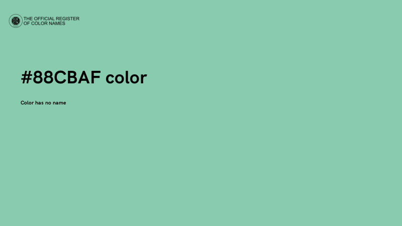#88CBAF color image