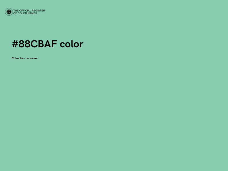 #88CBAF color image