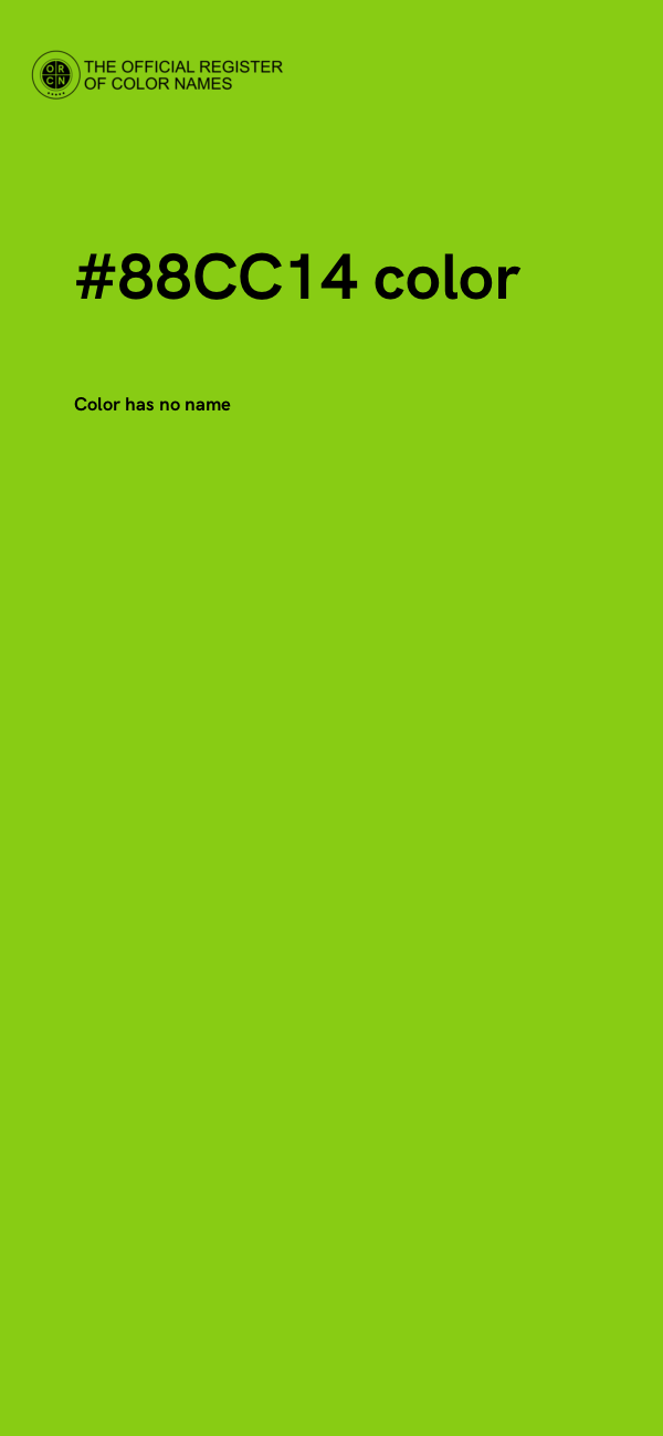 #88CC14 color image