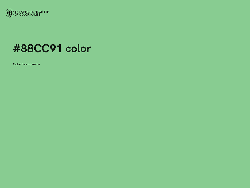 #88CC91 color image