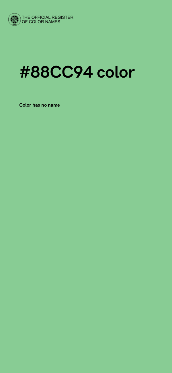 #88CC94 color image
