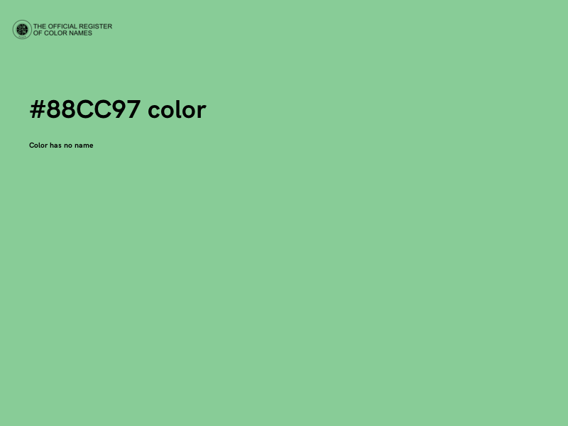 #88CC97 color image