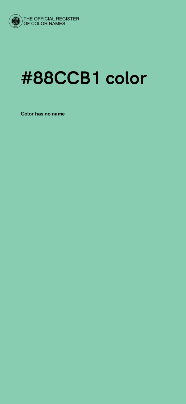 #88CCB1 color image