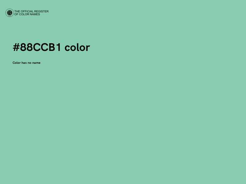 #88CCB1 color image