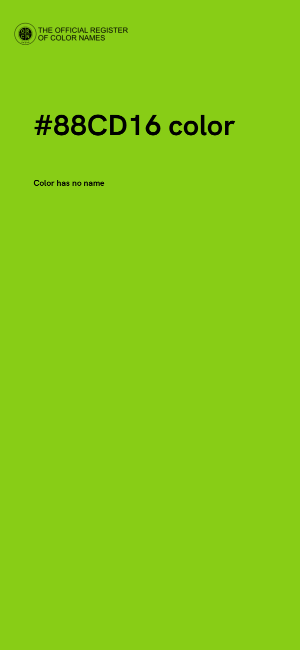 #88CD16 color image