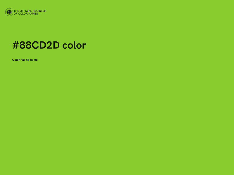 #88CD2D color image