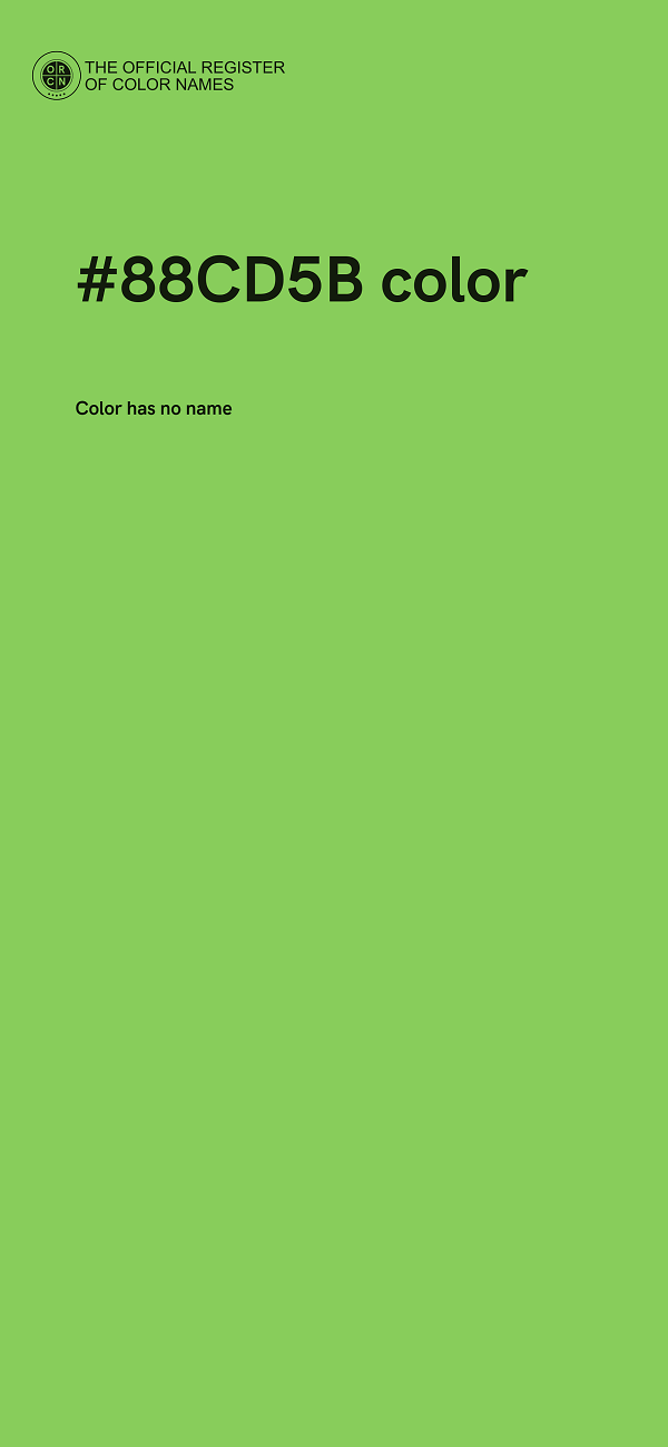 #88CD5B color image