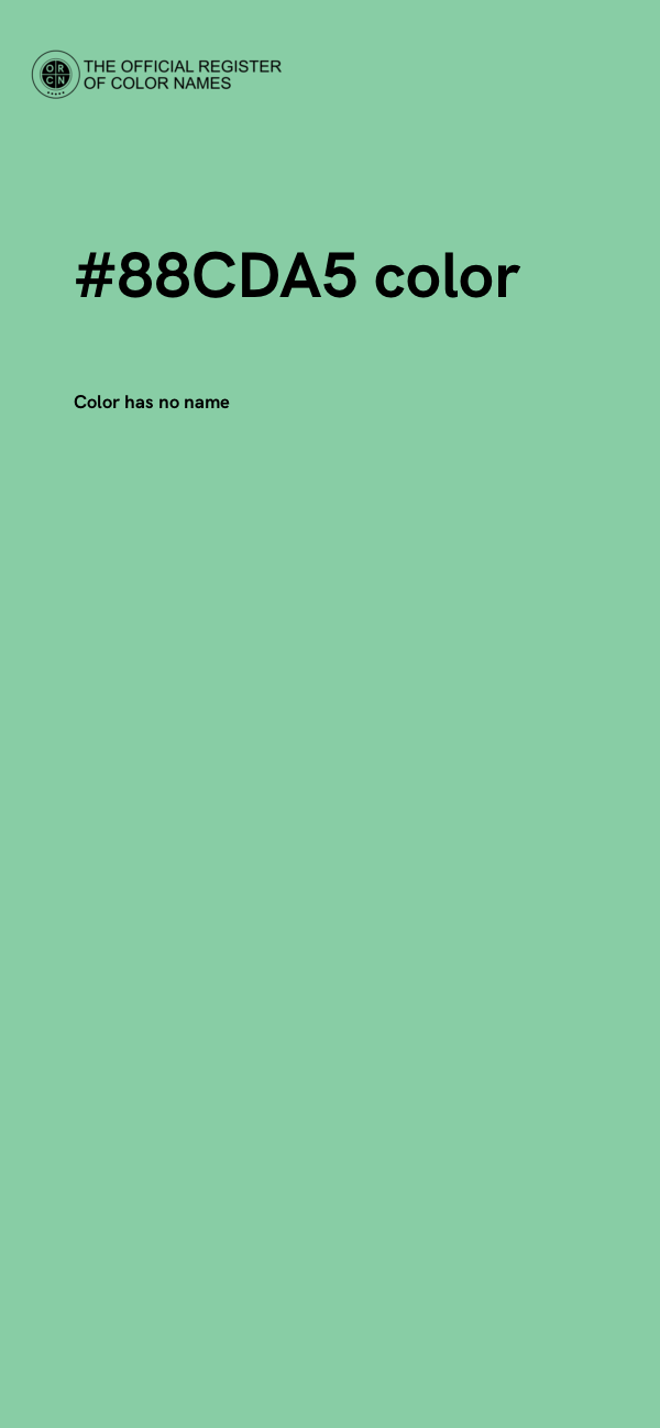 #88CDA5 color image