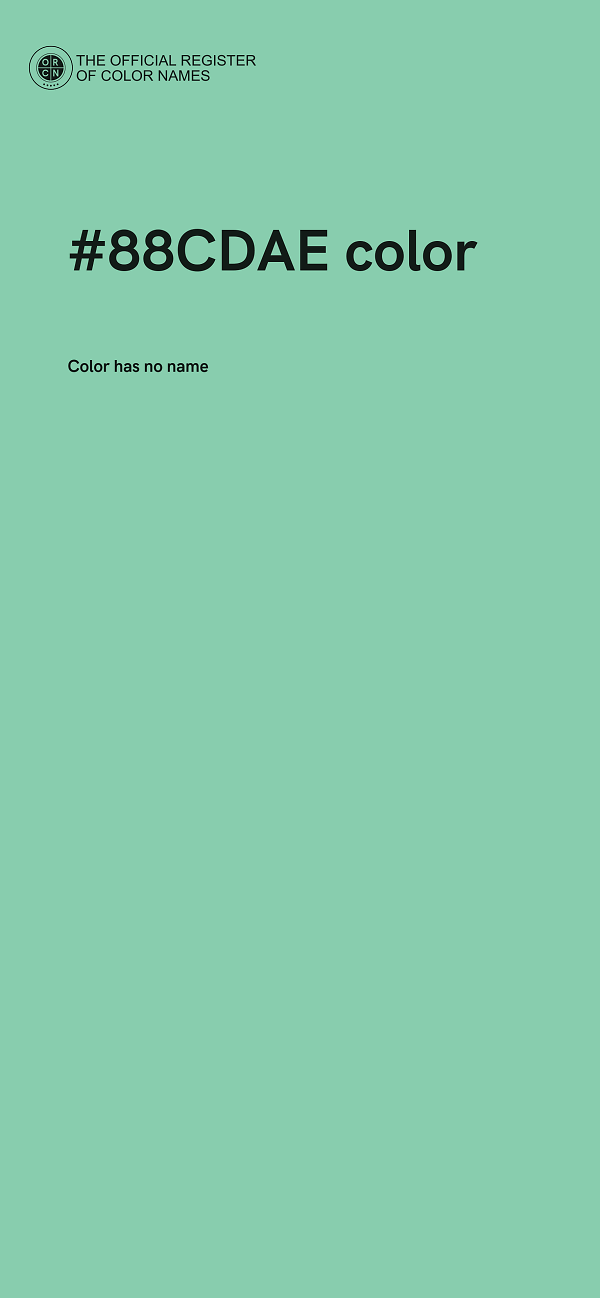 #88CDAE color image