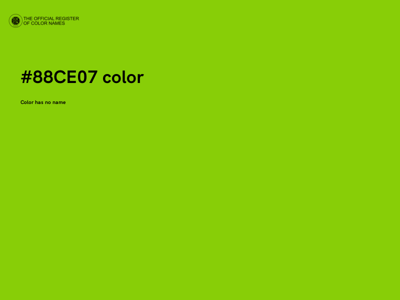 #88CE07 color image