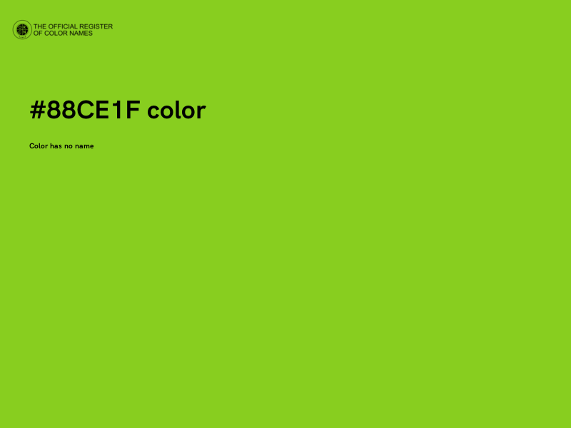 #88CE1F color image