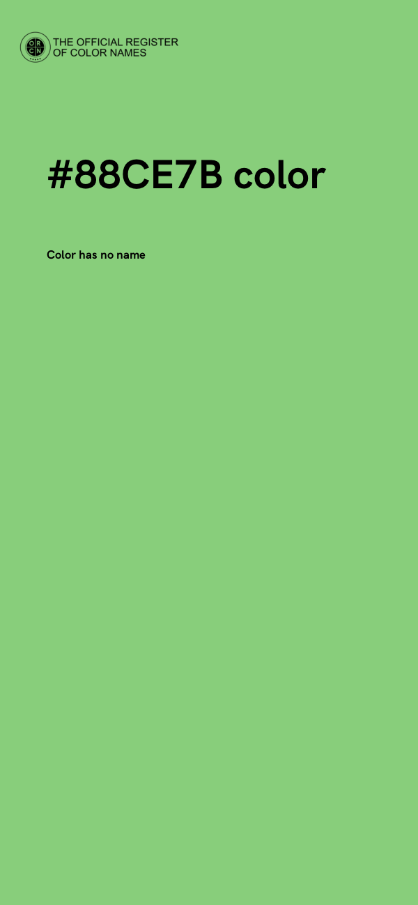 #88CE7B color image