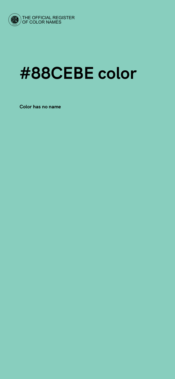 #88CEBE color image