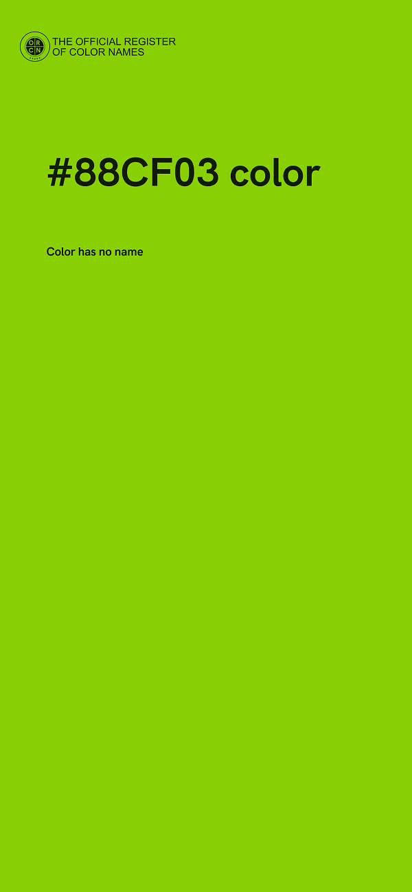 #88CF03 color image