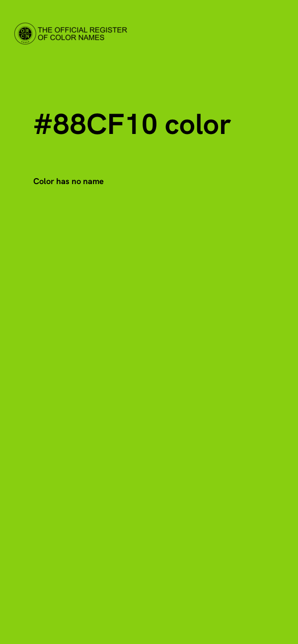 #88CF10 color image