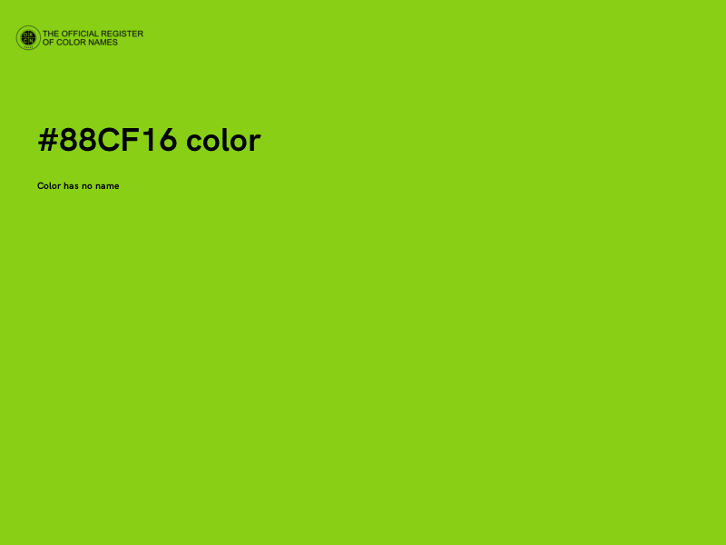 #88CF16 color image