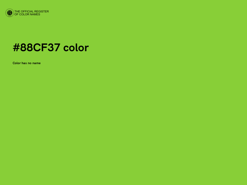 #88CF37 color image