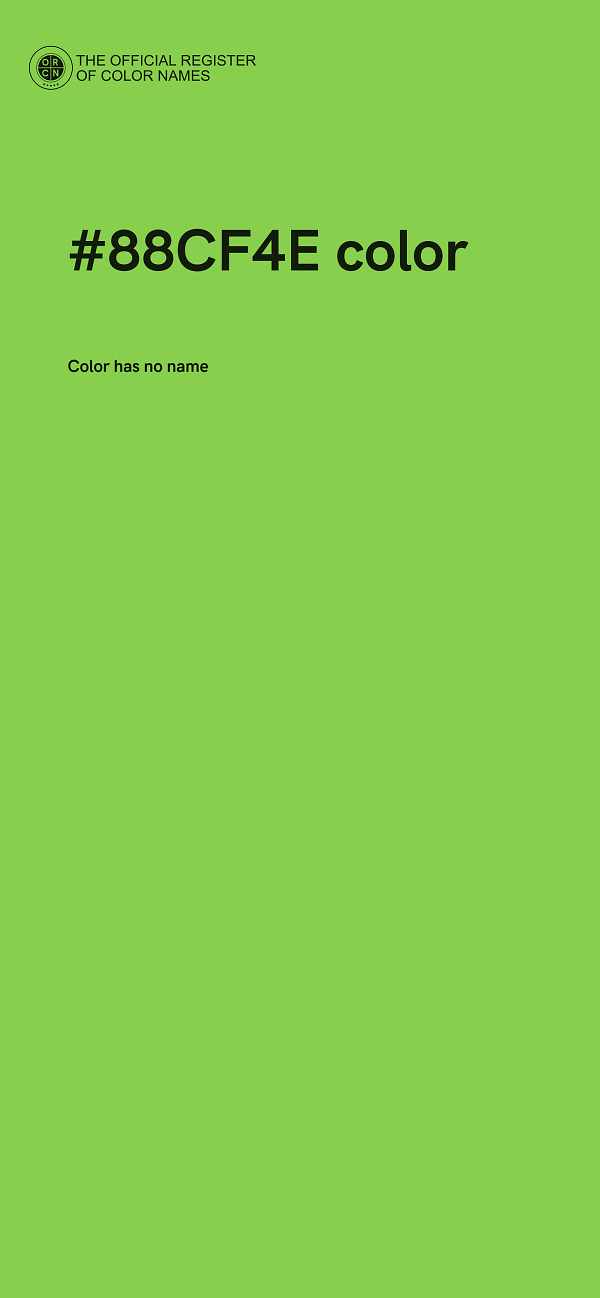 #88CF4E color image