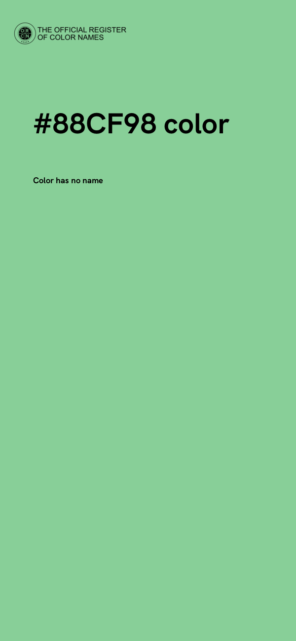 #88CF98 color image