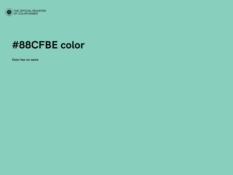 #88CFBE color image