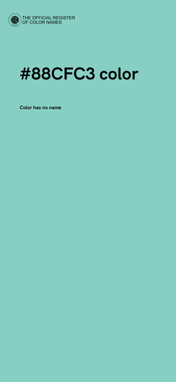 #88CFC3 color image