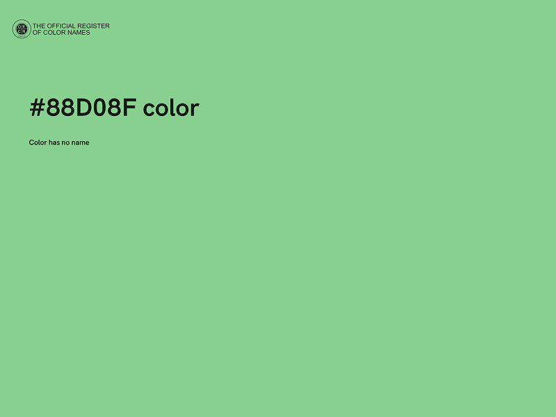 #88D08F color image