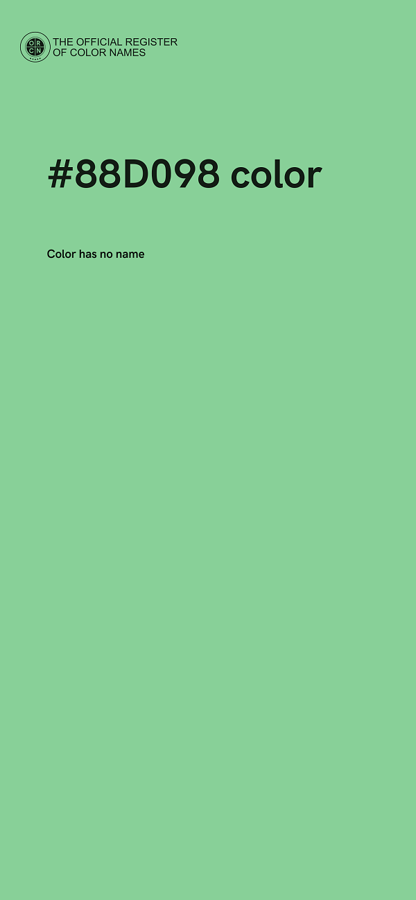#88D098 color image