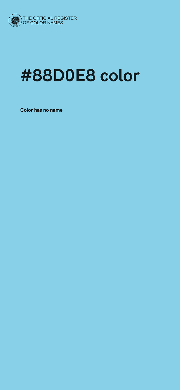 #88D0E8 color image