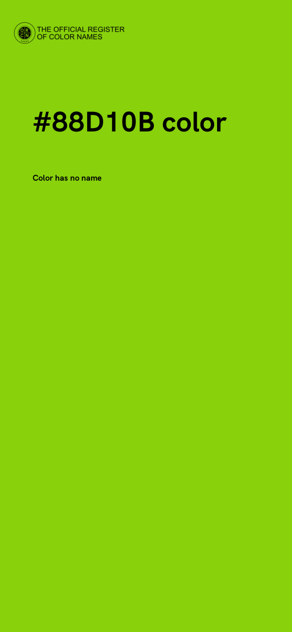 #88D10B color image