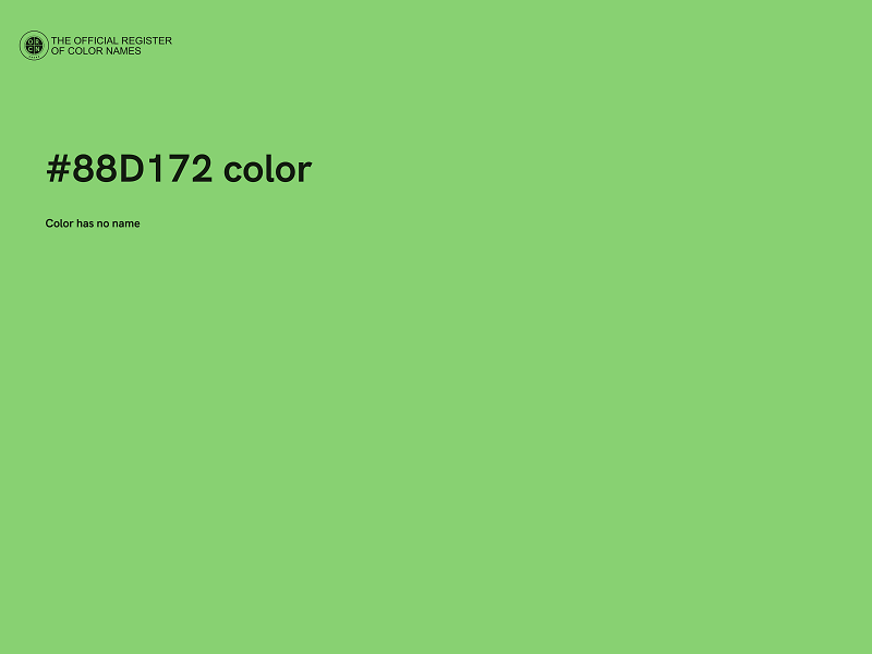 #88D172 color image