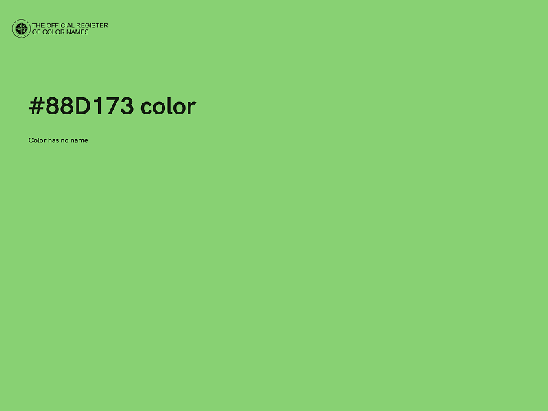 #88D173 color image