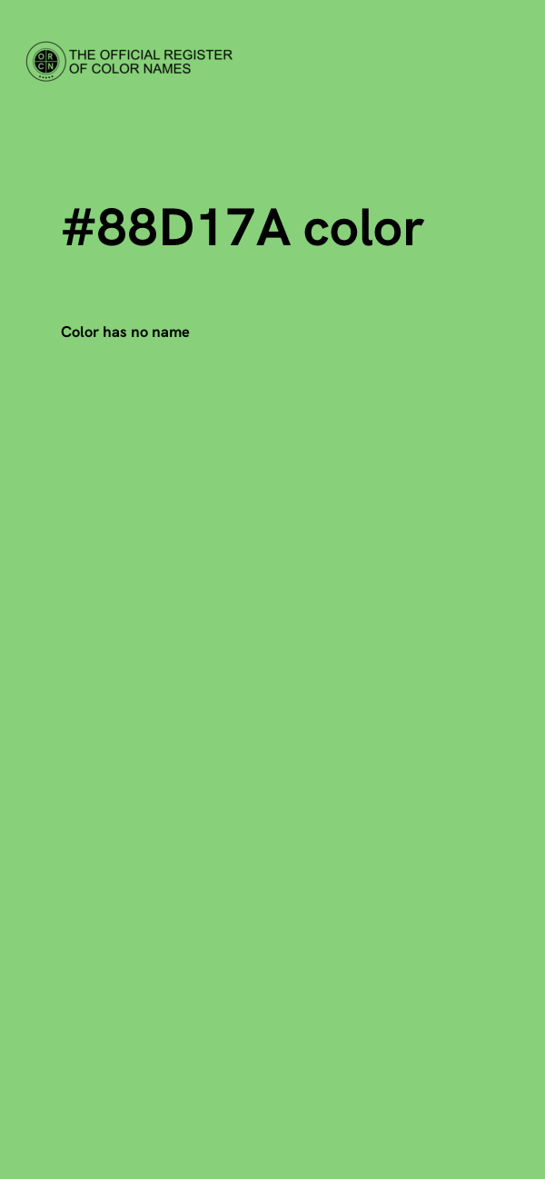 #88D17A color image