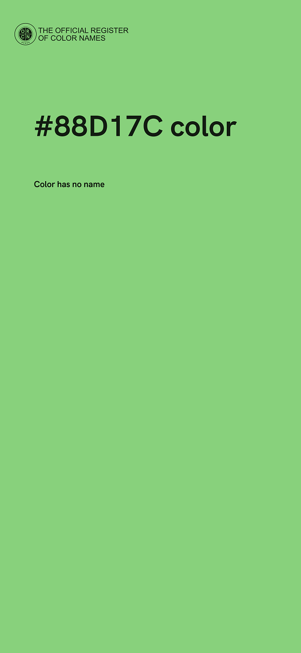 #88D17C color image