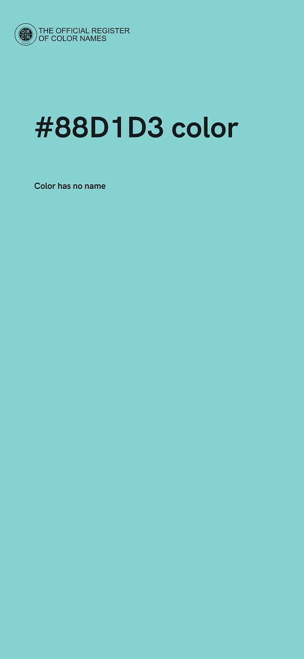 #88D1D3 color image