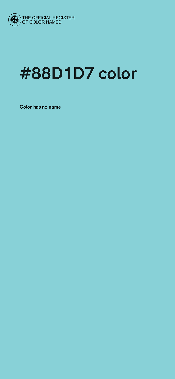 #88D1D7 color image