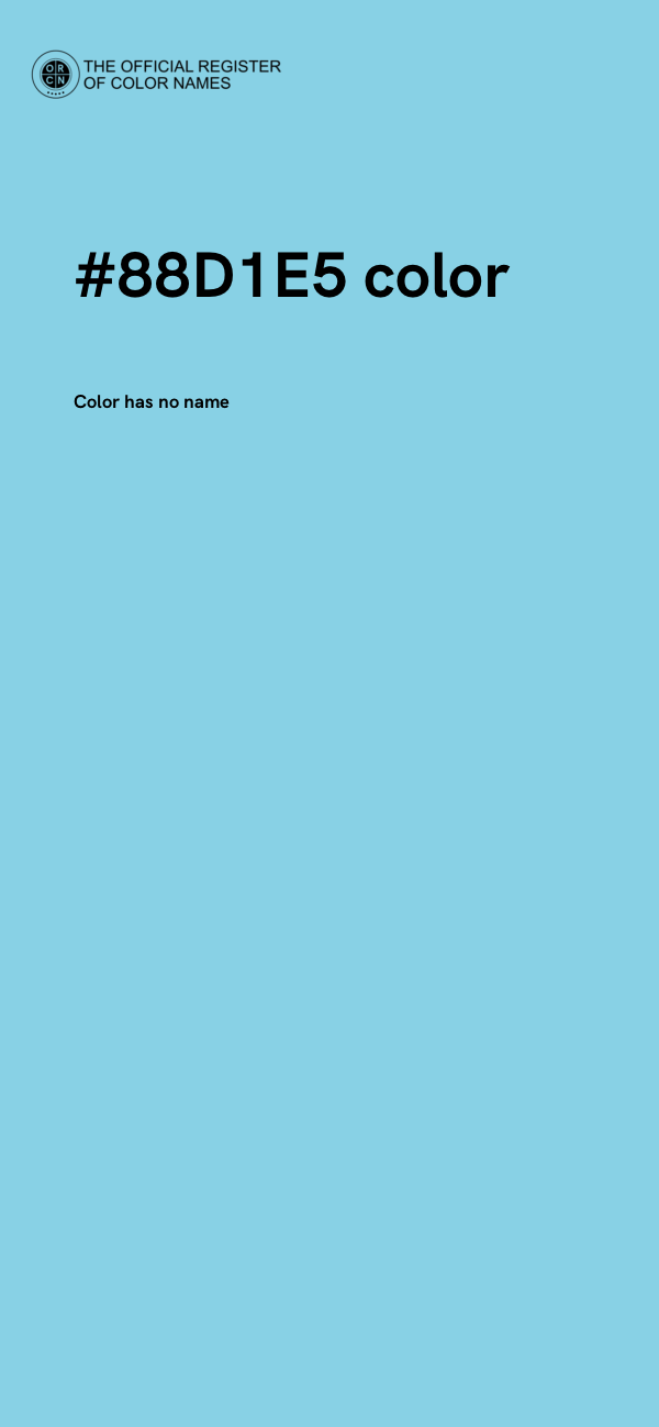 #88D1E5 color image