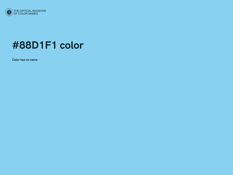 #88D1F1 color image